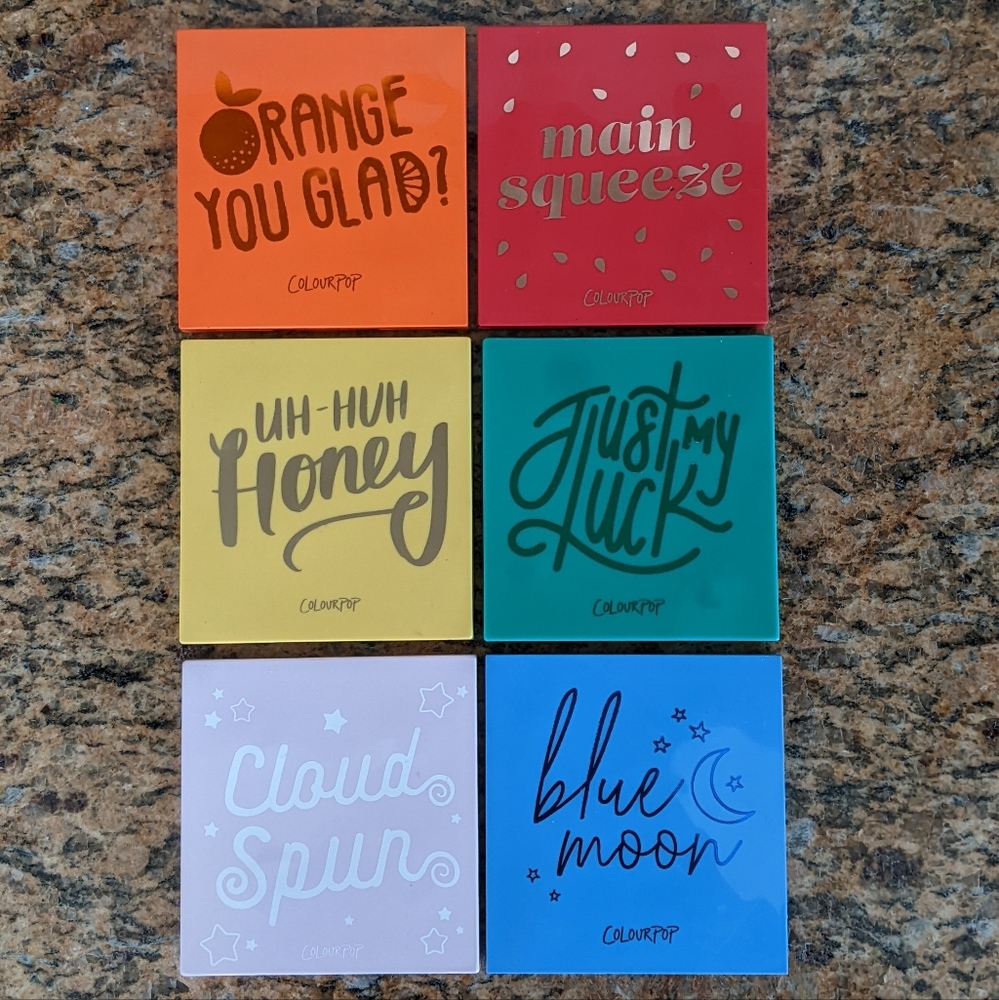ColourPop Set of 6 Eye Pallets